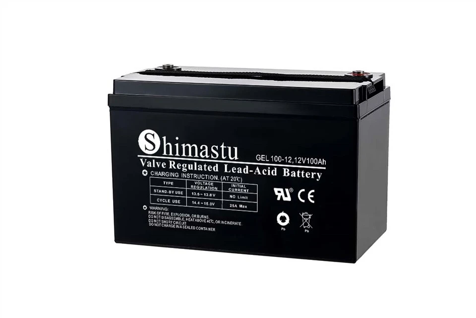 Bateria de cicle profund de cel·la de gel de 100 Ah 12 V